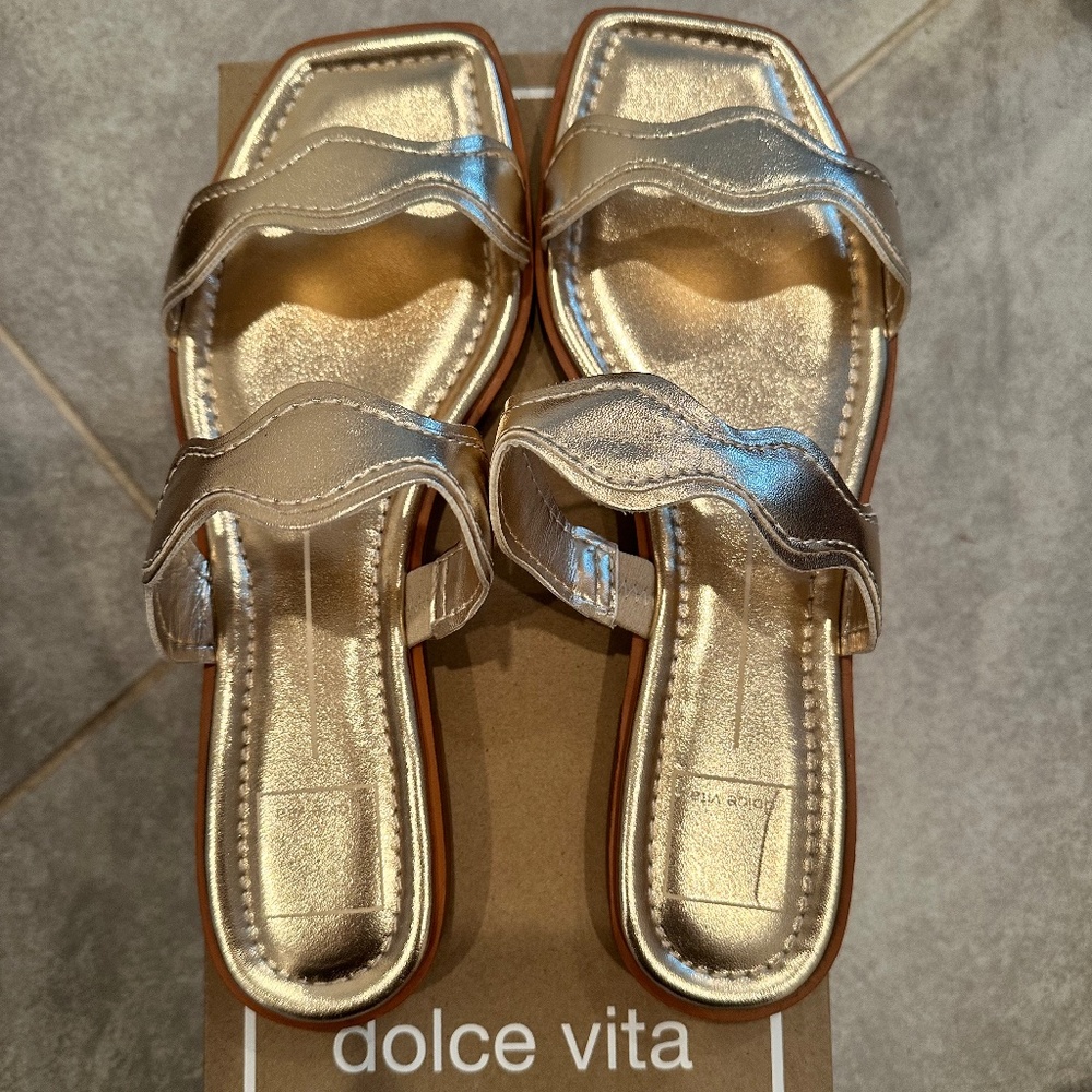 Dolce Vita Impala Gold Sandals